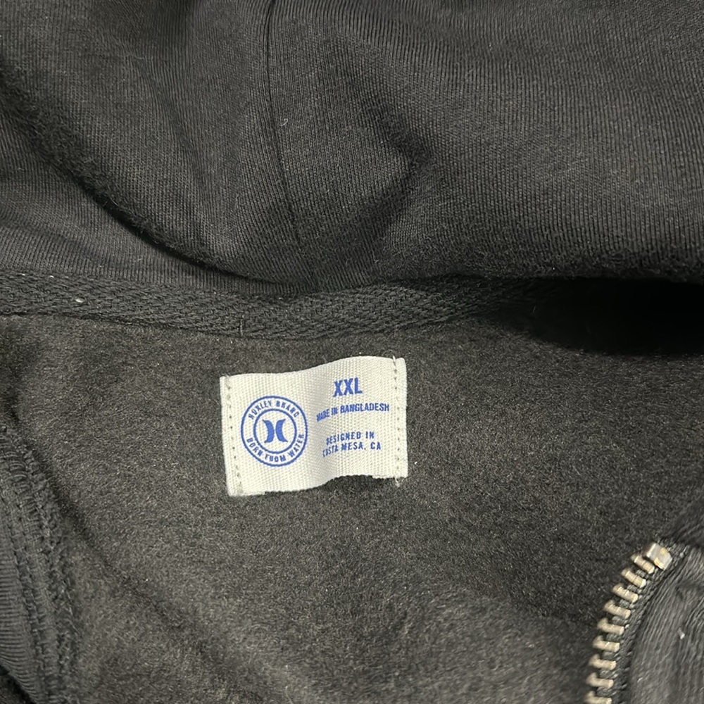 Hurley Black Hoodie Sweatshirt XXL - Picture 2 of 5